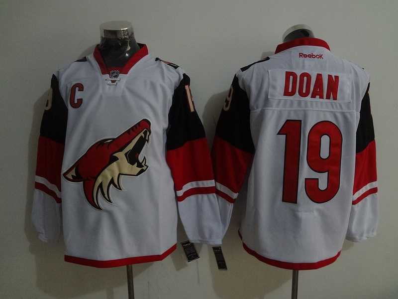 Phoenix Coyotes #19 Doan White Stitched Jersey,We sell and wholesale Phoenix Coyotes #19 Doan White Stitched Jersey on line form chian!